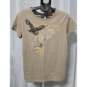 NWT Women's 2XL Harley Davidson Motorcycles St. Thomas Brown T-shirt